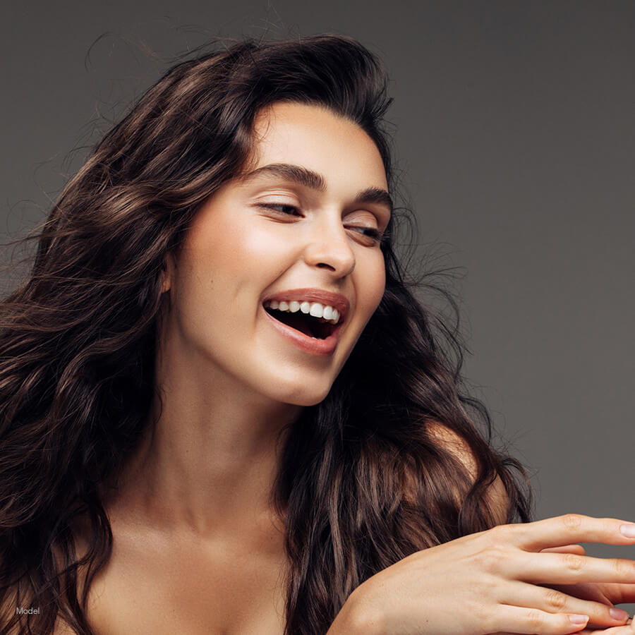 Beautiful woman laughing